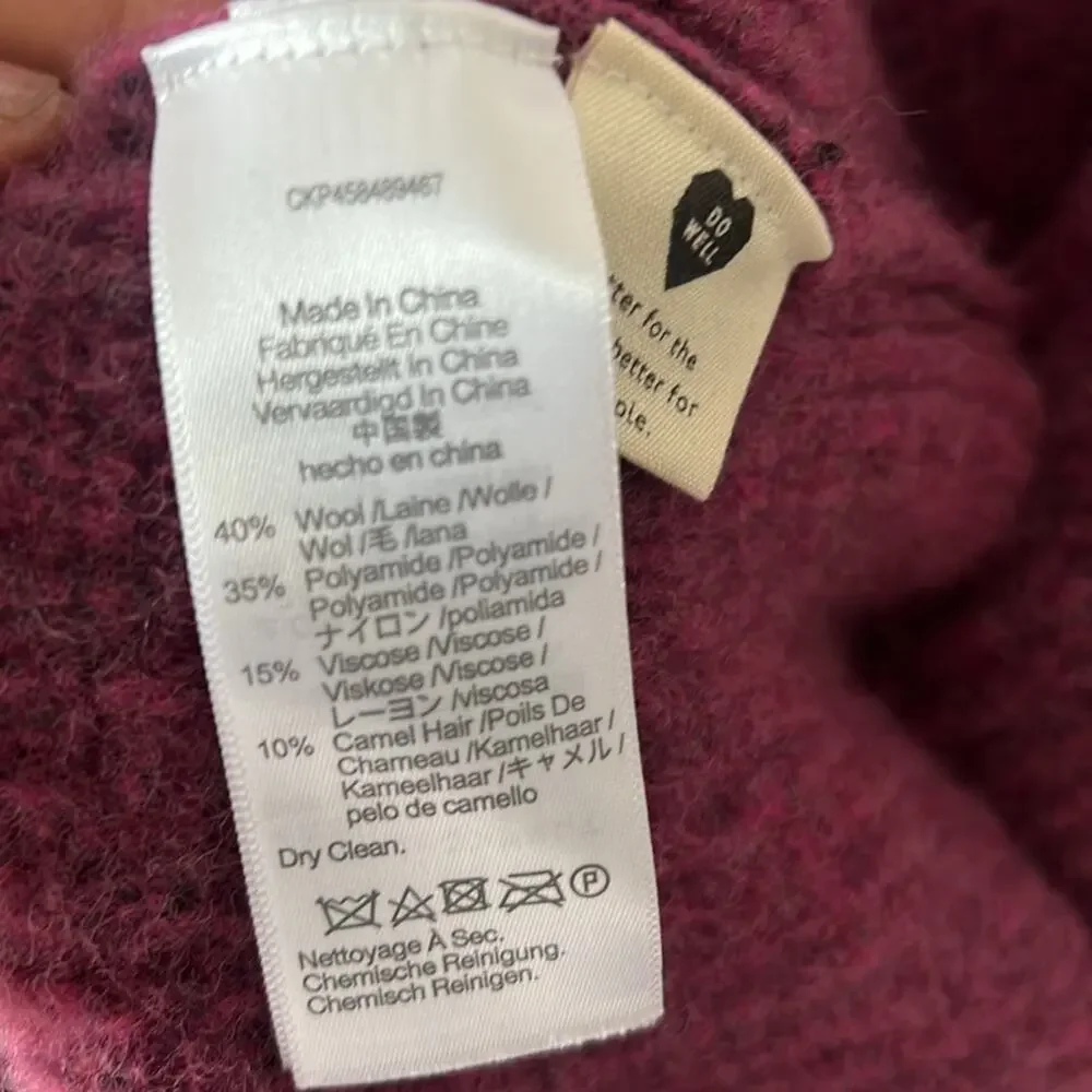 MADEWELL BELFIORE RIBBED PULLOVER SWEATER SIZE XS‎